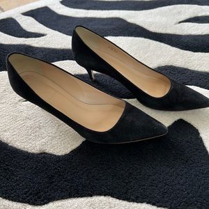 J Crew suede kitty heels
